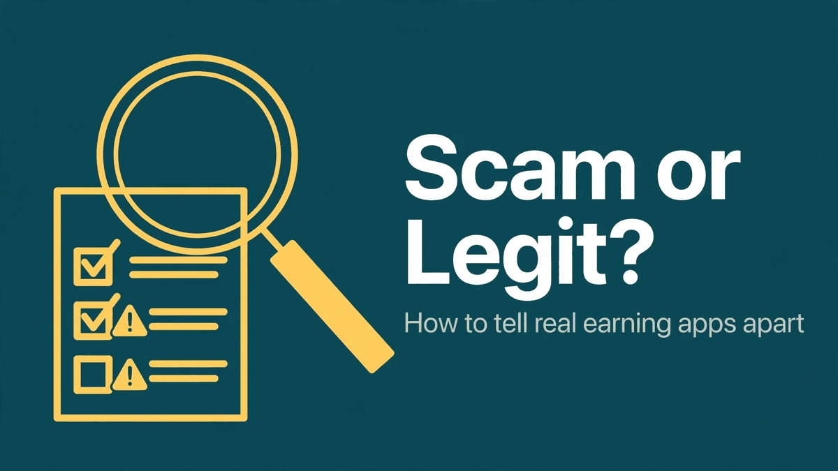 Earn-Money Apps: Scam or Legit? How to Tell
